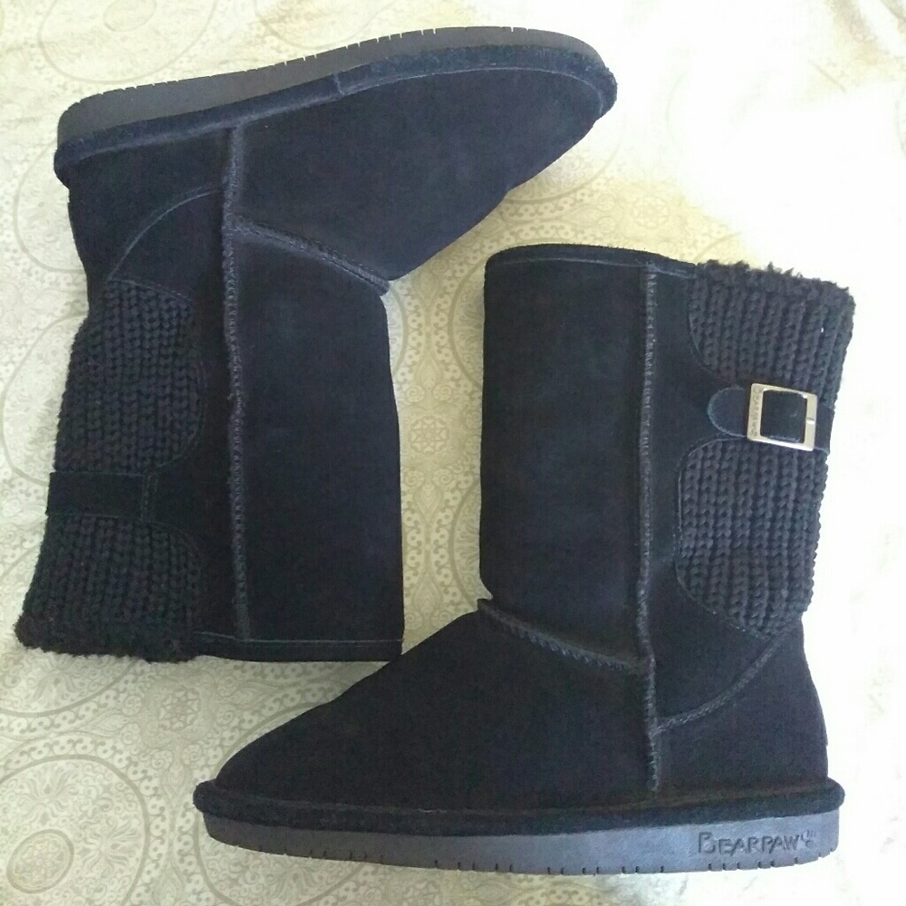 Black Bearpaw Winter Boots (size 10)